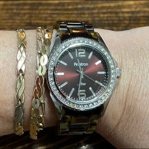 Tortoise ceramic Armitron watch